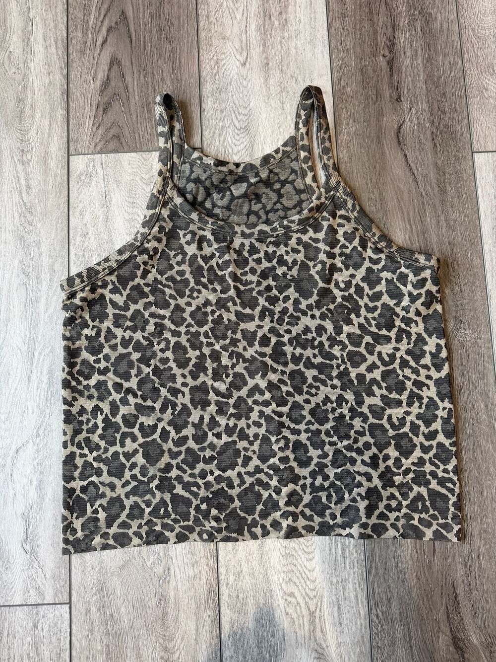 Lululemon Ebb To Street Tank Size 14 Leopard Print